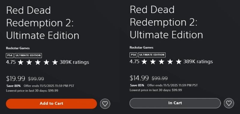 Sony testuje r�zne nacenenia hier na PS Store