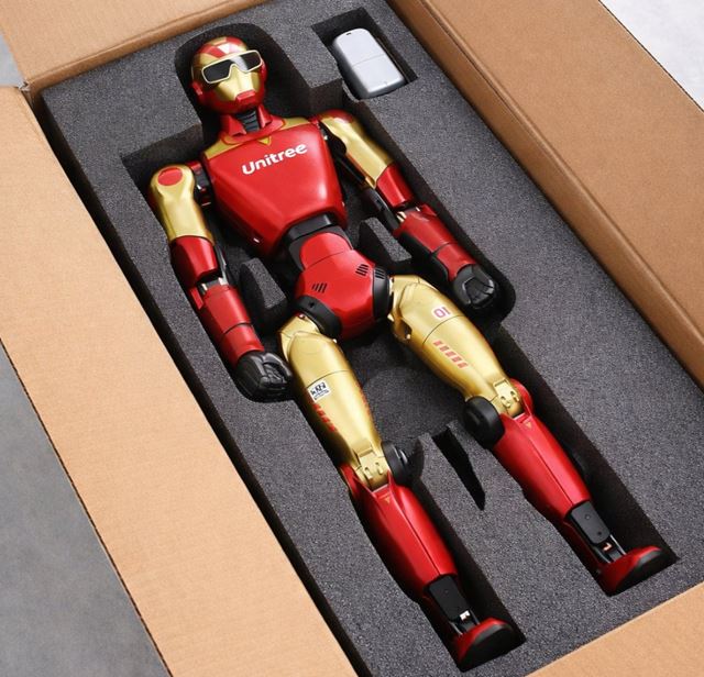 Unitree začal s predpredaj nové R1 robota a to aj v skine Ironmana, stojí len 5900 dolárov 
