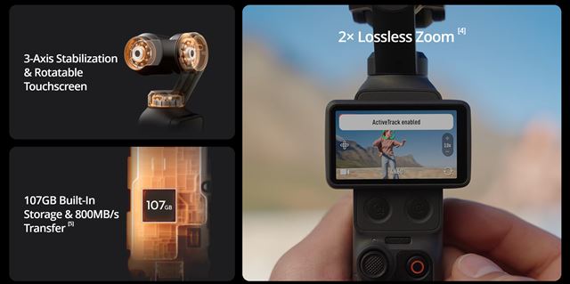 DJI Osmo Pocket 4 prináša 4K/240fps, D-Log a vlastnú pamäť 