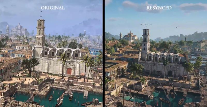 Porovnanie p�vodn�ho Assassin's Creed Black Flag a nov�ho remaku