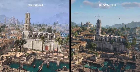 Porovnanie p�vodn�ho Assassin's Creed Black Flag a nov�ho remaku