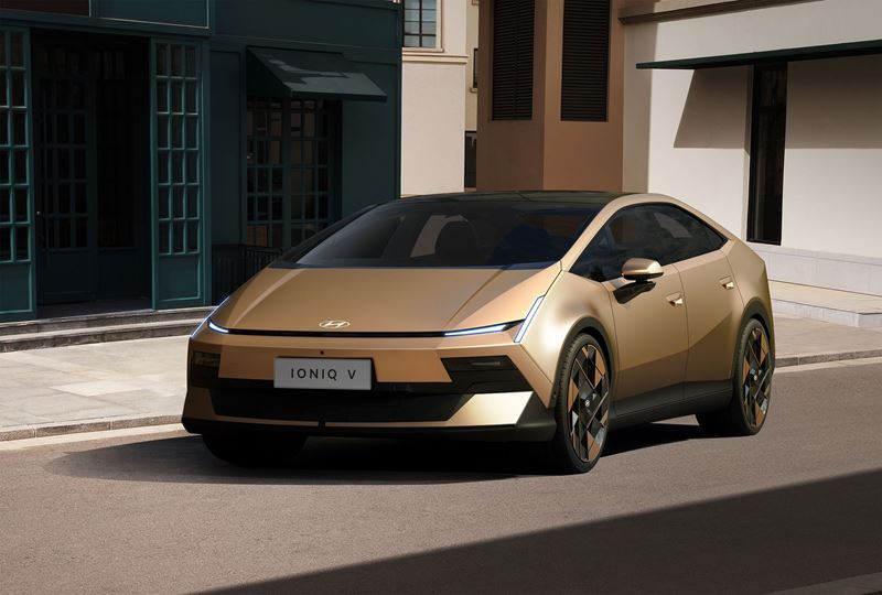 Hyundai predstavil Ioniq V, elektrický sedan s retro športovým nádychom