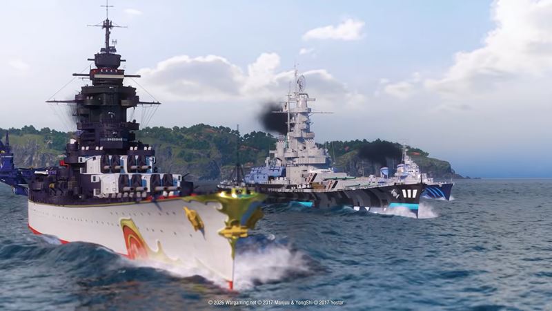 World of Warships op� sp�ja s Azur Lane, prich�dza �sma vlna crossover obsahu
