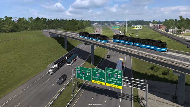 American Truck Simulator ukazuje East St. Louis v Illinois DLC 
