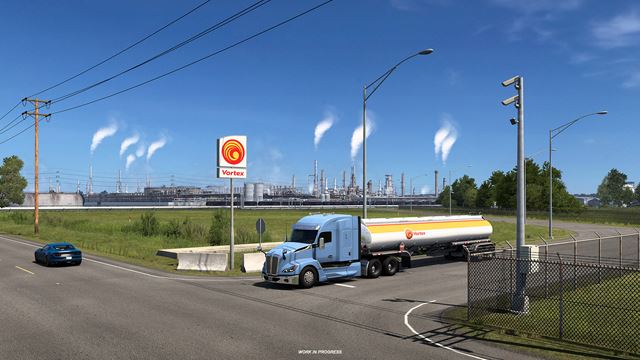 American Truck Simulator ukazuje East St. Louis v Illinois DLC 