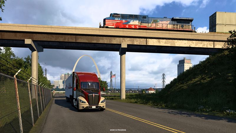 American Truck Simulator ukazuje East St. Louis v Illinois DLC