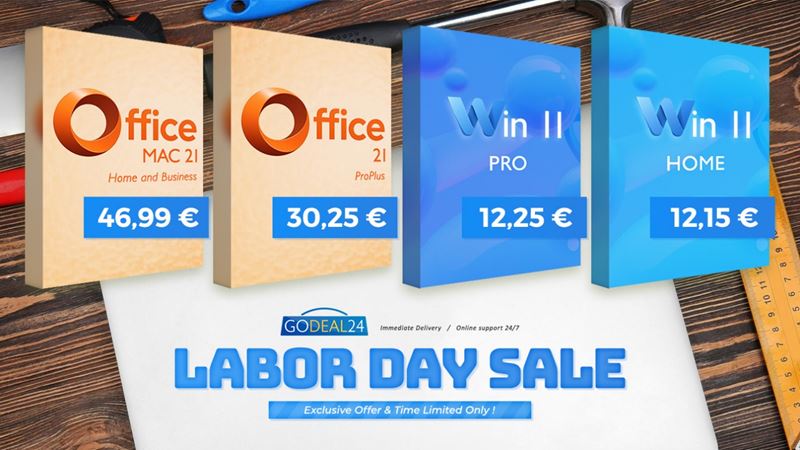 Z�skajte do�ivotn� licenciu MS Office 2021 za 30 � a Windows 11 za 12 � vo v�predaji Godeal24 na Sviatok pr�ce
