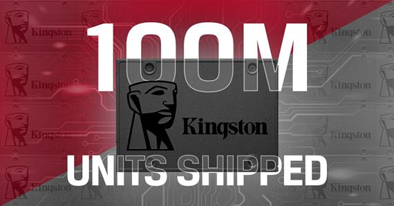 Kingston oslavuje viac ako 100 mili�nov expedovan�ch SSD A400 diskov