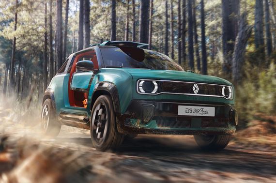Renault ukázal plážový elektrický Renalult 4 JP4x4 Concept