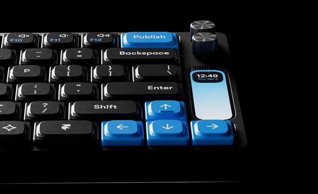 Framer predstavil mechanick� kl�vesnicu F1 s LCD displejom a dvoma programovate�n�mi ovl�da�mi 