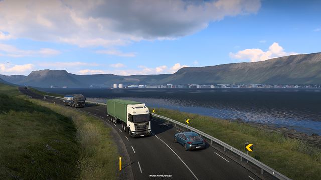 Euro Truck Simulator 2 ukazuje islandsk� fjordy, roz��renie prinesie ikonick� pobre�n� trasy 