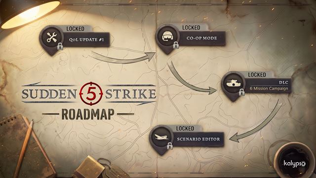 Sudden Strike 5 po vydan� prid�va roadmapu - co-op, editor aj nov� kampa� s� na ceste 