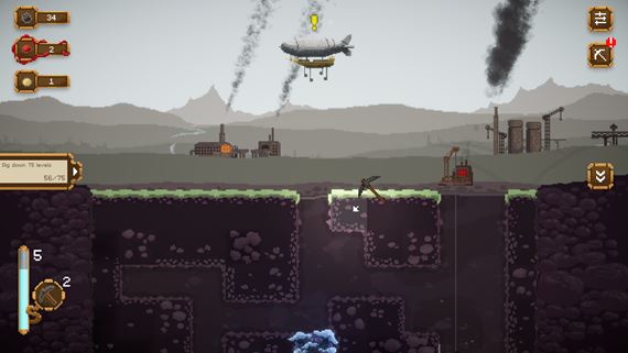 Drill Deep bude coalpunkov� roguelite clicker