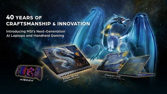 MSI predstavil Claw 8 EX AI handheld s Intel Arc G3 Extreme grafikou a aj nové edície notebookov