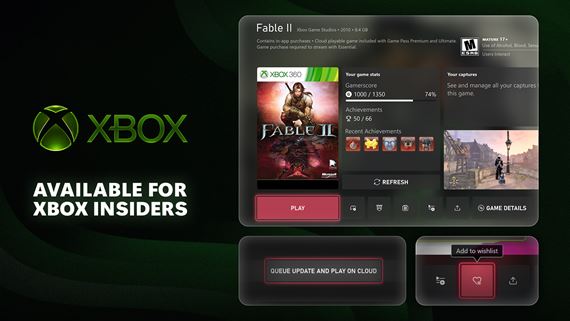 XBOX Insideri testujú dlhšie gamertagy, rozšírené game huby a spúšťanie hier cez cloud počas updatu