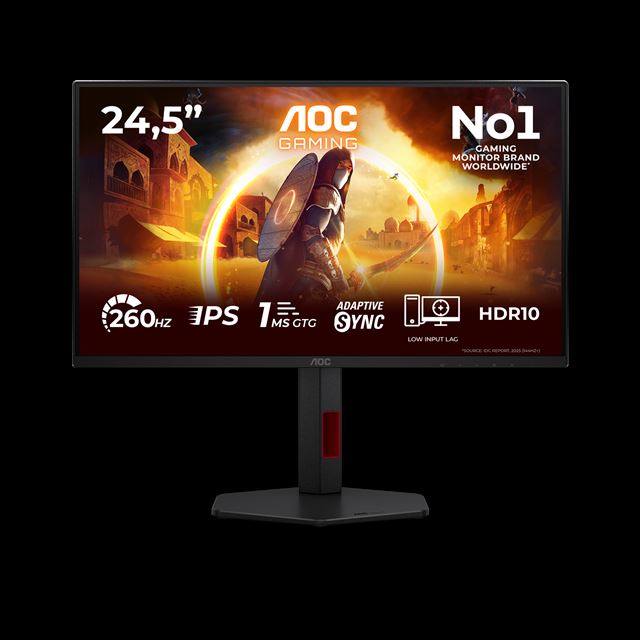 AOC predstavilo GAMING 25G4ZR, 24,5-palcov� IPS monitor s 260 Hz refreshom 