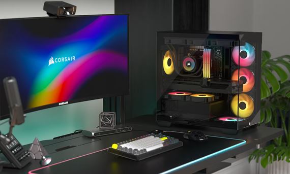 Corsair 2800X RS-R ARGB micro-ATX skrinka s podporou 410 mm GPU 360 mm radi�tora 