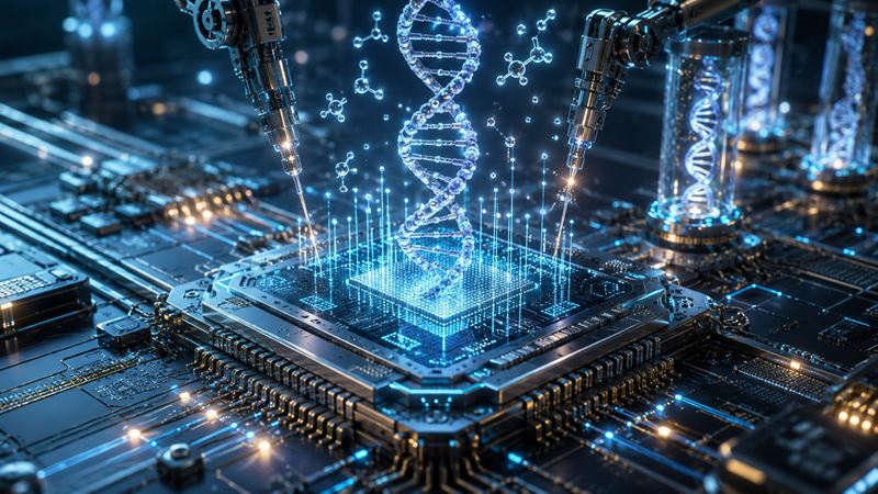 Nový kremíkový čip zapisuje údaje do DNA reťazca