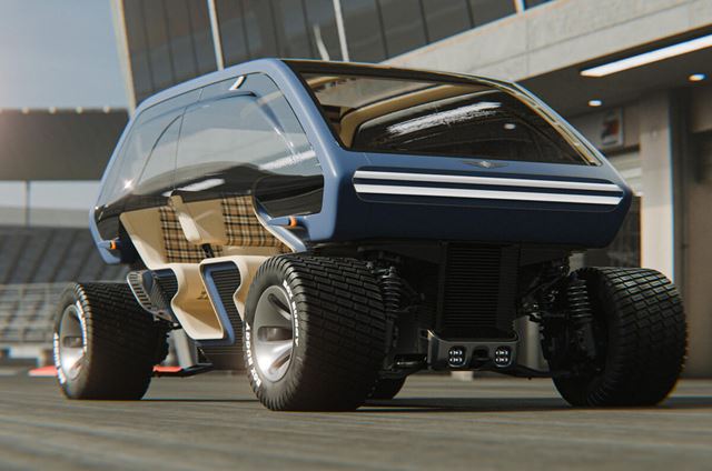 Genesis ukázal luxusnú elektrickú buggy so štyrmi motormi. Dokáže jazdiť aj bokom 