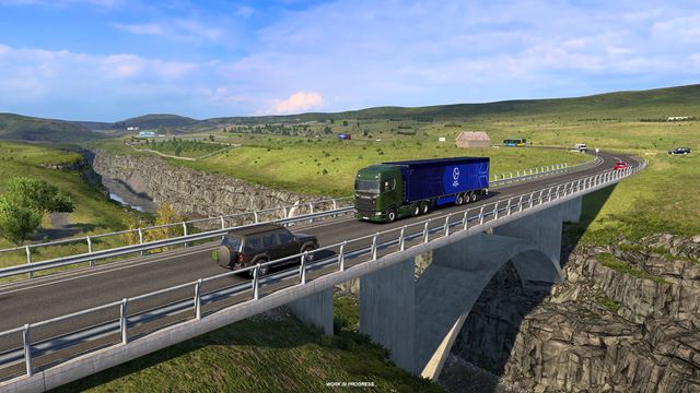Island v Euro Truck Simulator 2 ukazuje svoje mosty, nebude n�dza ani o ikonick� jednopruhov� prechody 