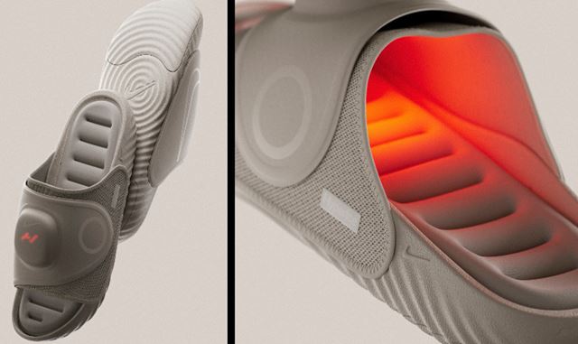 Nike predstavilo inteligentné šľapky, ktoré chodidlá zohrievajú a masírujú vibráciami 