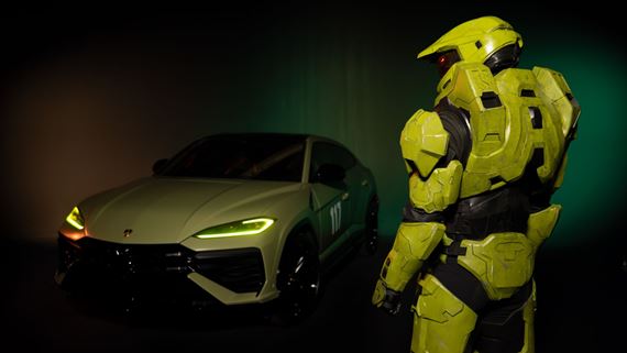 Halo a Lamborghini pripravili Urus v �t�le Master Chiefa. Fan��ikovia m��u vyhra� jeho model