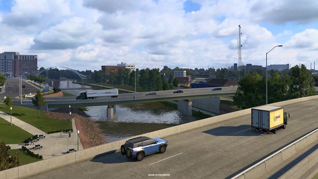 American Truck Simulator uk�zal Sioux Falls, najv��ie mesto v roz��ren� South Dakota 