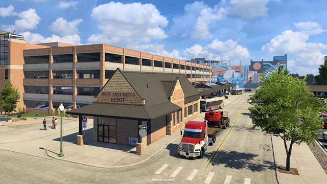 American Truck Simulator uk�zal Sioux Falls, najv��ie mesto v roz��ren� South Dakota 