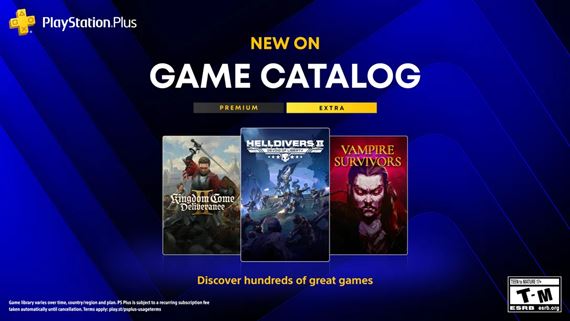 PlayStation Plus Extra a Premium prinesie Helldivers 2, Kingdom Come Deliverance II a Vampire Survivors
