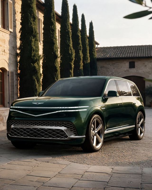 Genesis odhalil luxusné elektrické GV90, má 123,5 kWh batériu a dvere bez stredového stĺpika 
