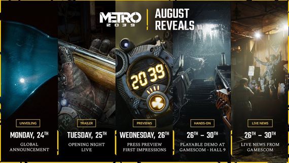 Metro 2039 si na Gamescom pripravilo cel� t��de� noviniek, za�ne ve�k�m ohl�sen�m