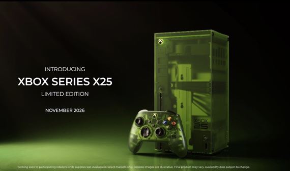 XBOX Series X25 Limited Edition m� st� 899 eur, vyjs� m� na Black Friday