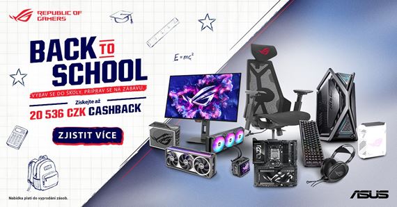 ASUS spustil Back to School cashback, pri n�kupe hardv�ru m��ete z�ska� sp� aj 850 eur