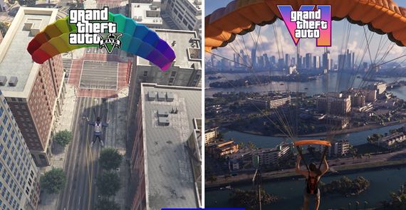 Porovnanie GTA V a GTA VI