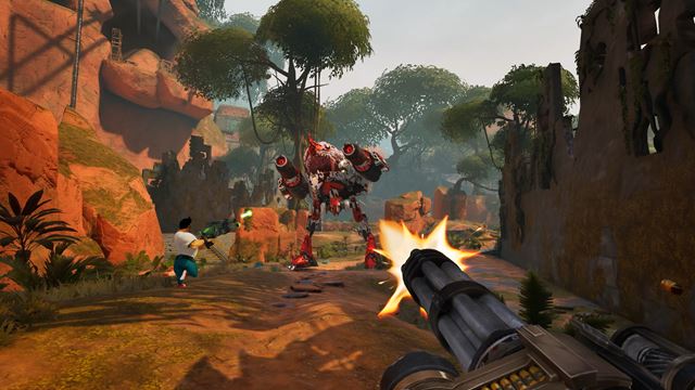 Serious Sam: Shatterverse vy�iel na PC a konzol�ch, pon�ka kooper�ciu pre piatich hr��ov 