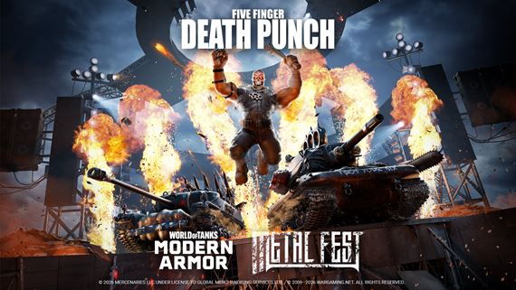 World of Tanks Modern Armor privádza metalový festival s Five Finger Death Punch a novými tankami