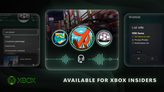 XBOX testuje nahrávanie hlasového chatu, obnovu starších pozícií a väčší wishlist