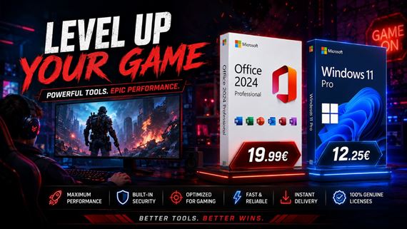Kompletizujte svoju PC zostavu: MS Office 2024 za 19,99 € a Windows 11 za 12,25 €