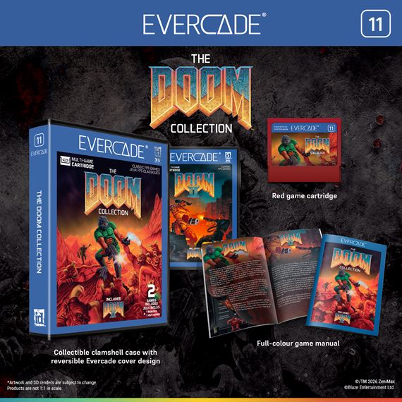 DOOM Collection prinesie legend�rnu s�riu na Evercade v kompletnej fyzickej ed�cii