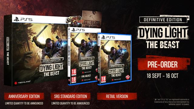 Dying Light: The Beast dostane prv�kr�t fyzick� ed�ciu, vyjde v troch verzi�ch 