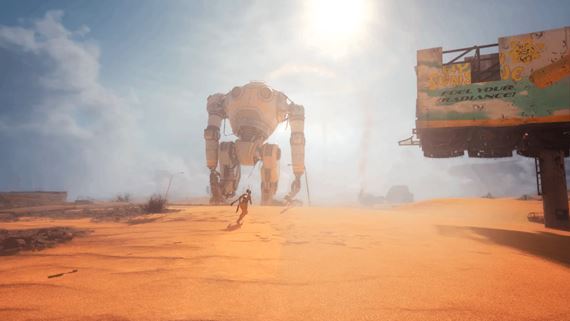 Hello Sunshine ukazuje prežitie v tieni obrovského robota