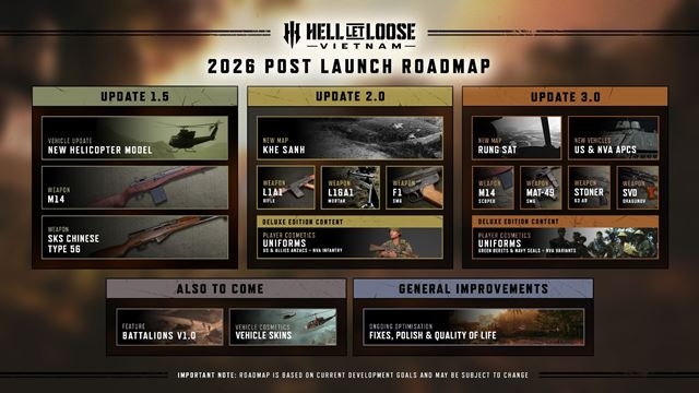 Hell Let Loose: Vietnam dost�va ve�k� Update 1.5 s Huey a nov�mi zbra�ami 