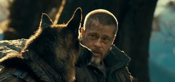 Brad Pitt a životom skúšaný nemecký ovčiak unikajú v thrilleri V srdci divočiny z pazúrov Aljašky