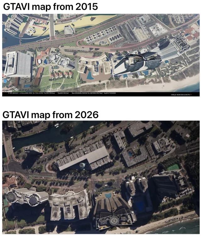 Takto vyzerala GTA VI mapa v roku 2015 