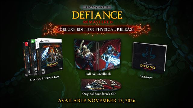 Legacy of Kain: Defiance Remastered dostane dve fyzick� ed�cie, vyjd� v novembri 