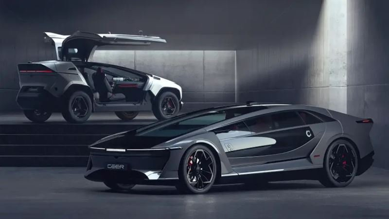 Saudská Arábia predstavila prvé elektromobily značky Ceer, sedan a SUV EXOBOT s výkonom 850 koní
