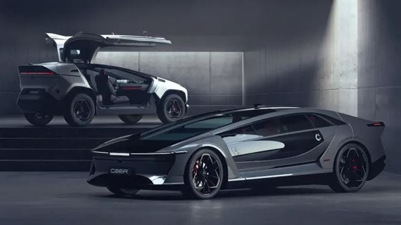 Saudská Arábia predstavila prvé elektromobily značky Ceer, sedan a SUV EXOBOT s výkonom 850 koní