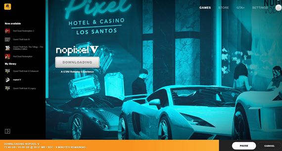 NoPixel V je spusten� pre streamerov, u� objavuj� nov� syst�my a div�ci m��u z�ska� GTA$1,5 mili�na