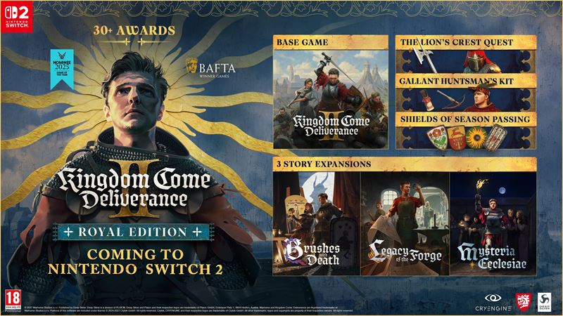 Kingdom Come: Deliverance II pr�de na Switch 2 v kompletnej Royal Edition