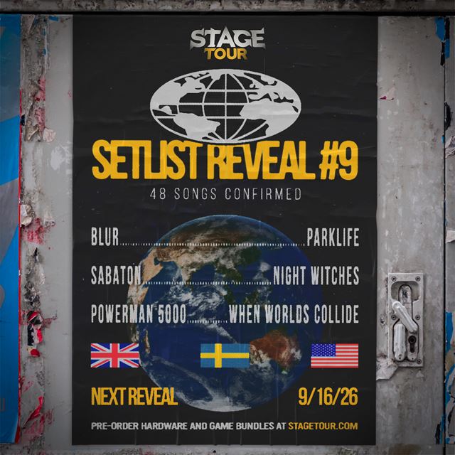 Stage Tour prid�va Blur, Sabaton a Powerman 5000, setlist u� m� 48 skladieb 